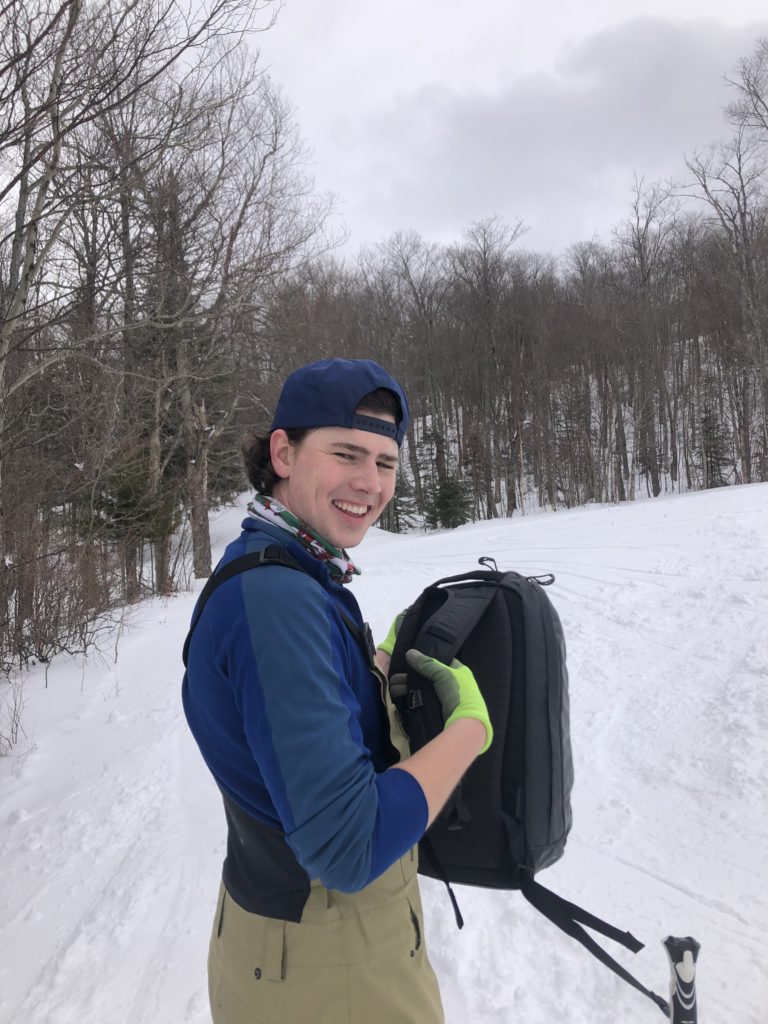 Snow reporter, on the mountain, Sugarbush snow report