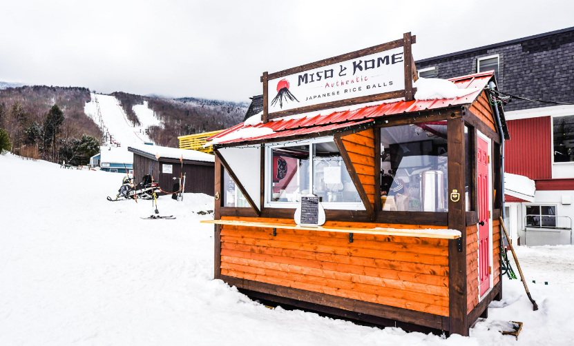 Miso toh kome, rice balls, mt. ellen, slopeside food