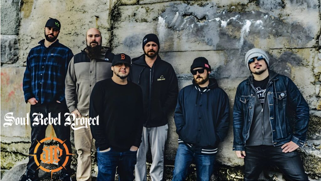 Soul Rebel Project band photo with logo overlaid.