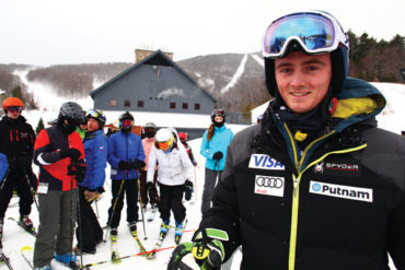 ski racing student