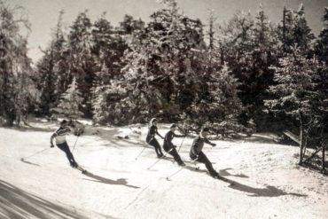 vintage mt. ellen skiers