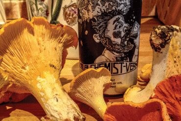 heady topper beer with mushrooms