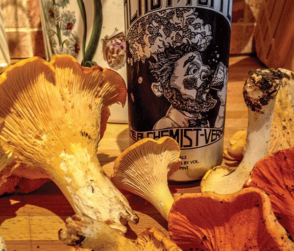 heady topper beer with mushrooms