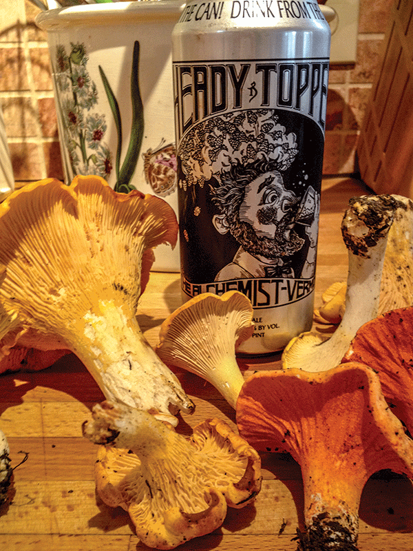 heady topper beer with mushrooms