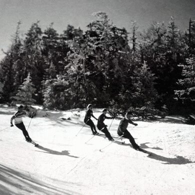 Historic skiing photo