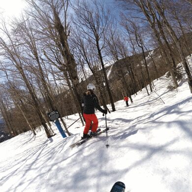 The author studying John Egan's line into Deeper Sleeper.